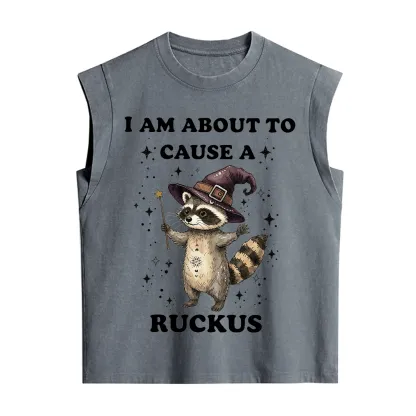 Purplehecate I Am About To Cause A Ruckus Vintage Washed Tank