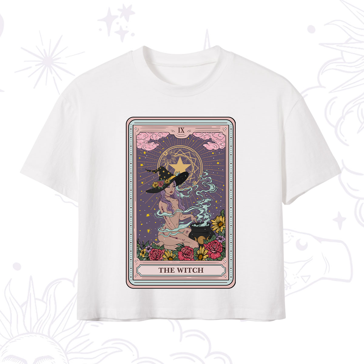 Purplehecate The Witch Tarot Crop T-Shirt 
