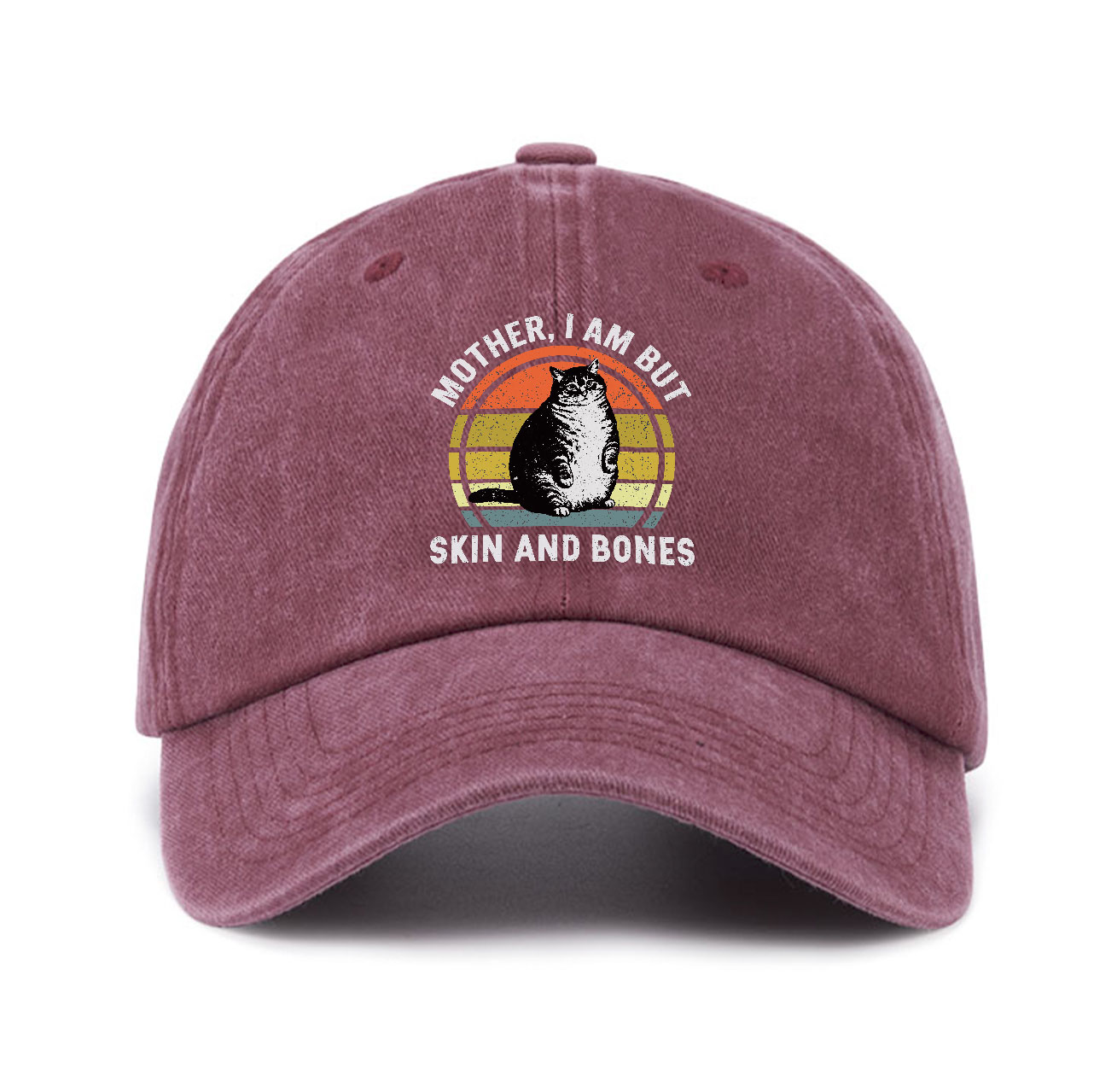 Purplehecate Mother I Am But Skin And Bones Funny Cat Baseball Cap