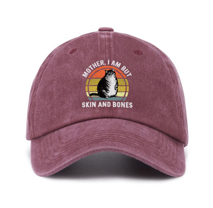 Purplehecate Mother I Am But Skin And Bones Funny Cat Baseball Cap