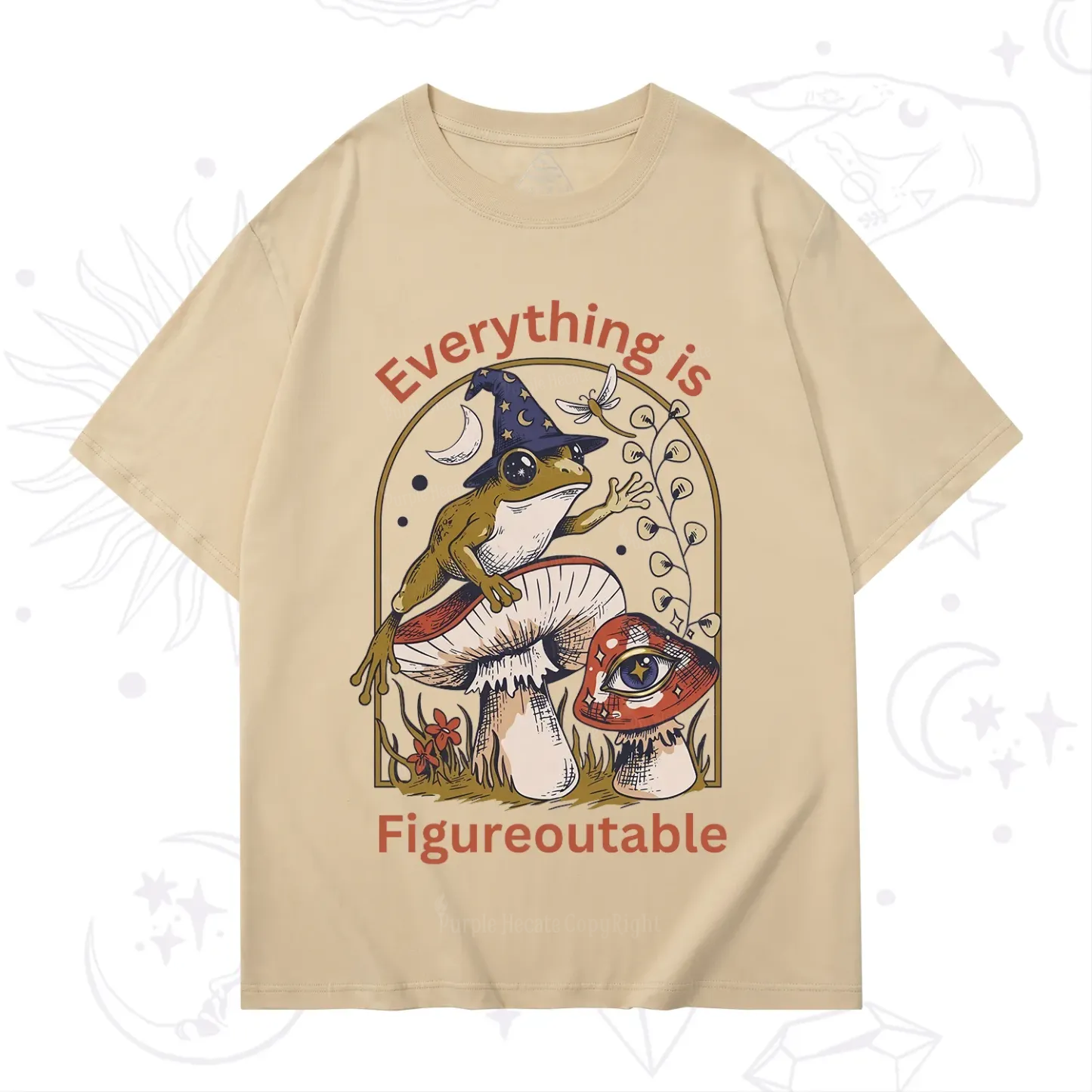 Purplehecate Everything Is Figureoutable Frog T-Shirt