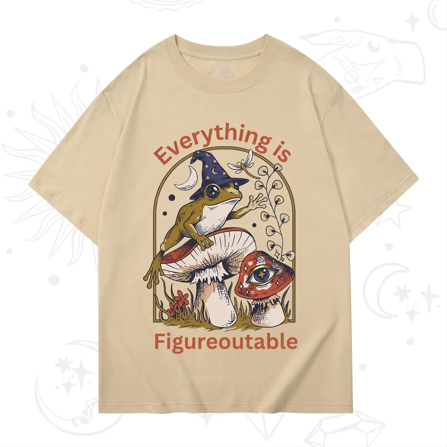 Purplehecate Everything Is Figureoutable Frog T-Shirt