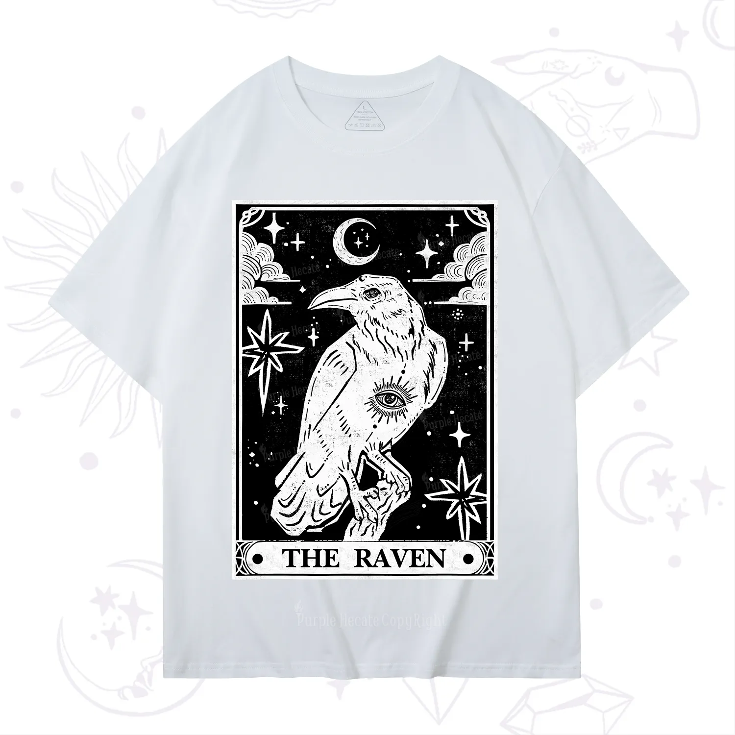 Purplehecate The Raven Tarot T-Shirt
