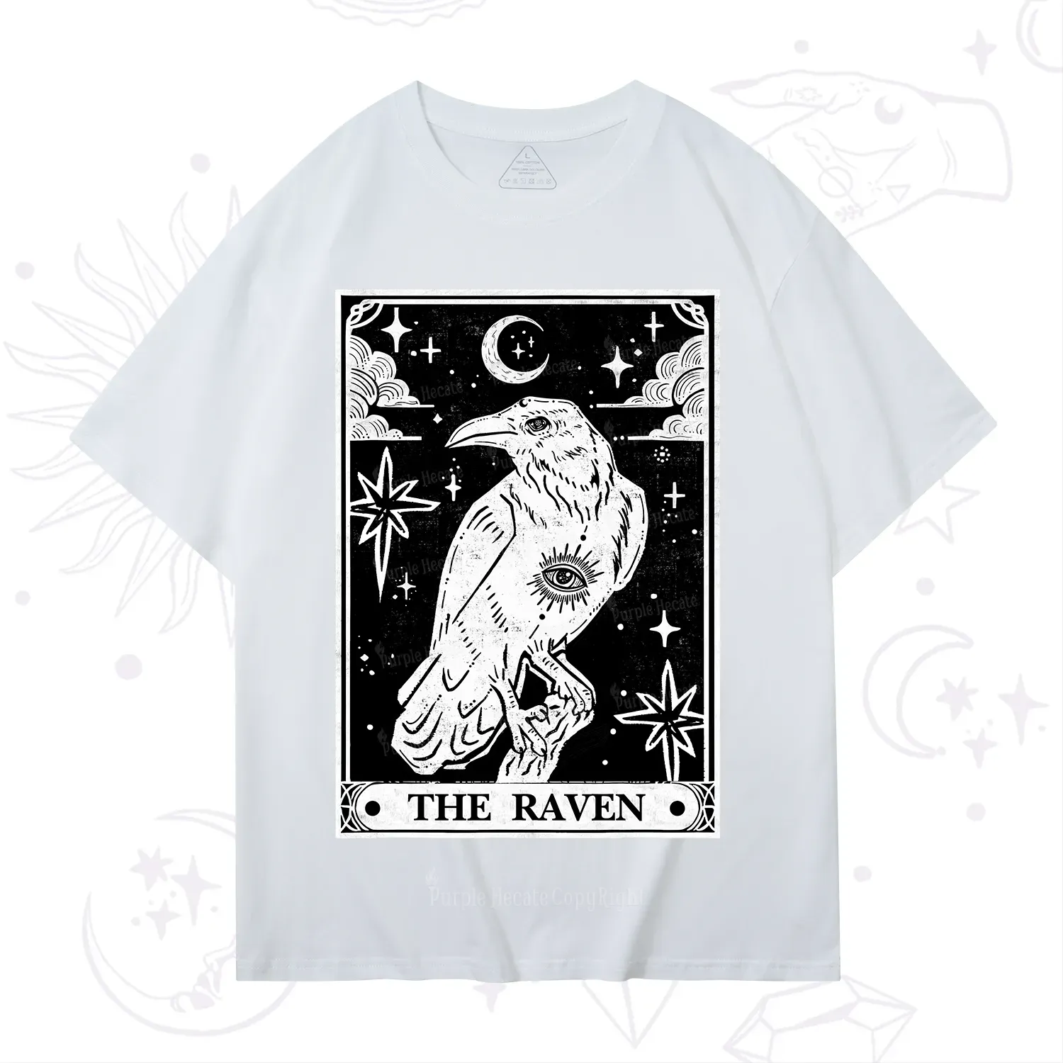 Purplehecate The Raven Tarot T-Shirt