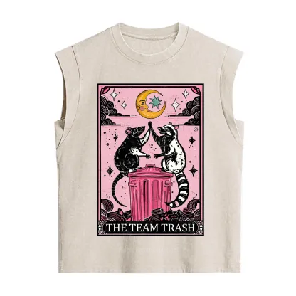 Purplehecate The Team Trash Opossum Tarot Vintage Washed Tank