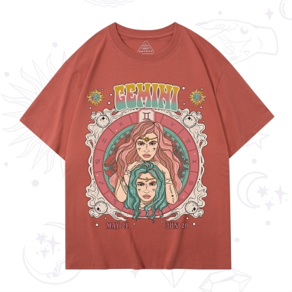 Purplehecate Gemini Cosmic Zodiac T-Shirt