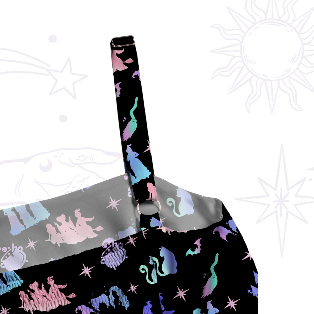 Purplehecate Spellbound Sisters Wide Straps Maxi Dress