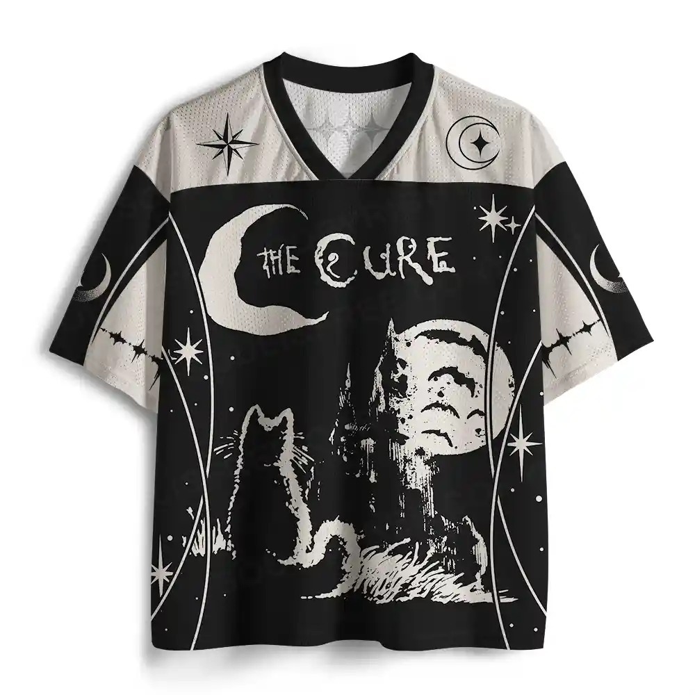Purplehecate Mystical Moonlit Cat Mesh Jersey