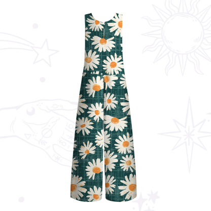 Purplehecate Daisy Daydream Wide Leg Jumpsuit