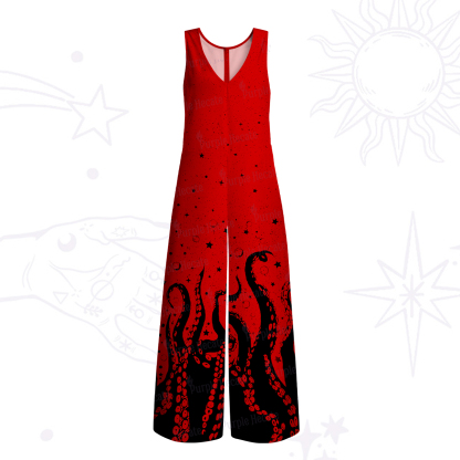 Purplehecate Tentacles of the Deep Wide Leg Jumpsuit