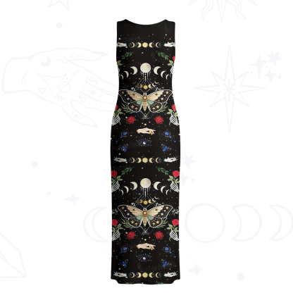 Purplehecate Moonlight Metamorphosis Crochet Knit Maxi Dress
