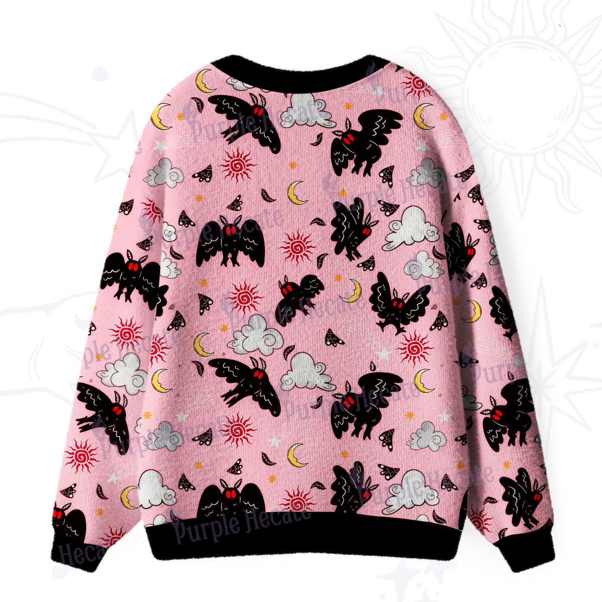Purplehecate Cryptid Mothman Ugly Cardigan Sweaters
