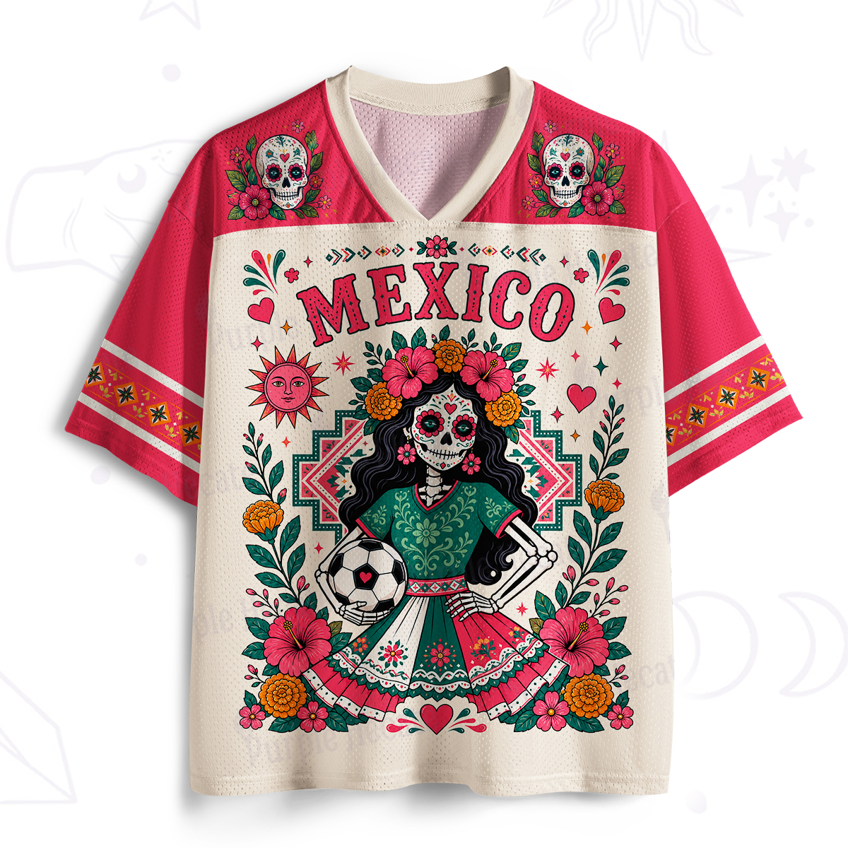 Purplehecate Mexico Day of the Dead Soccer Mesh Jersey