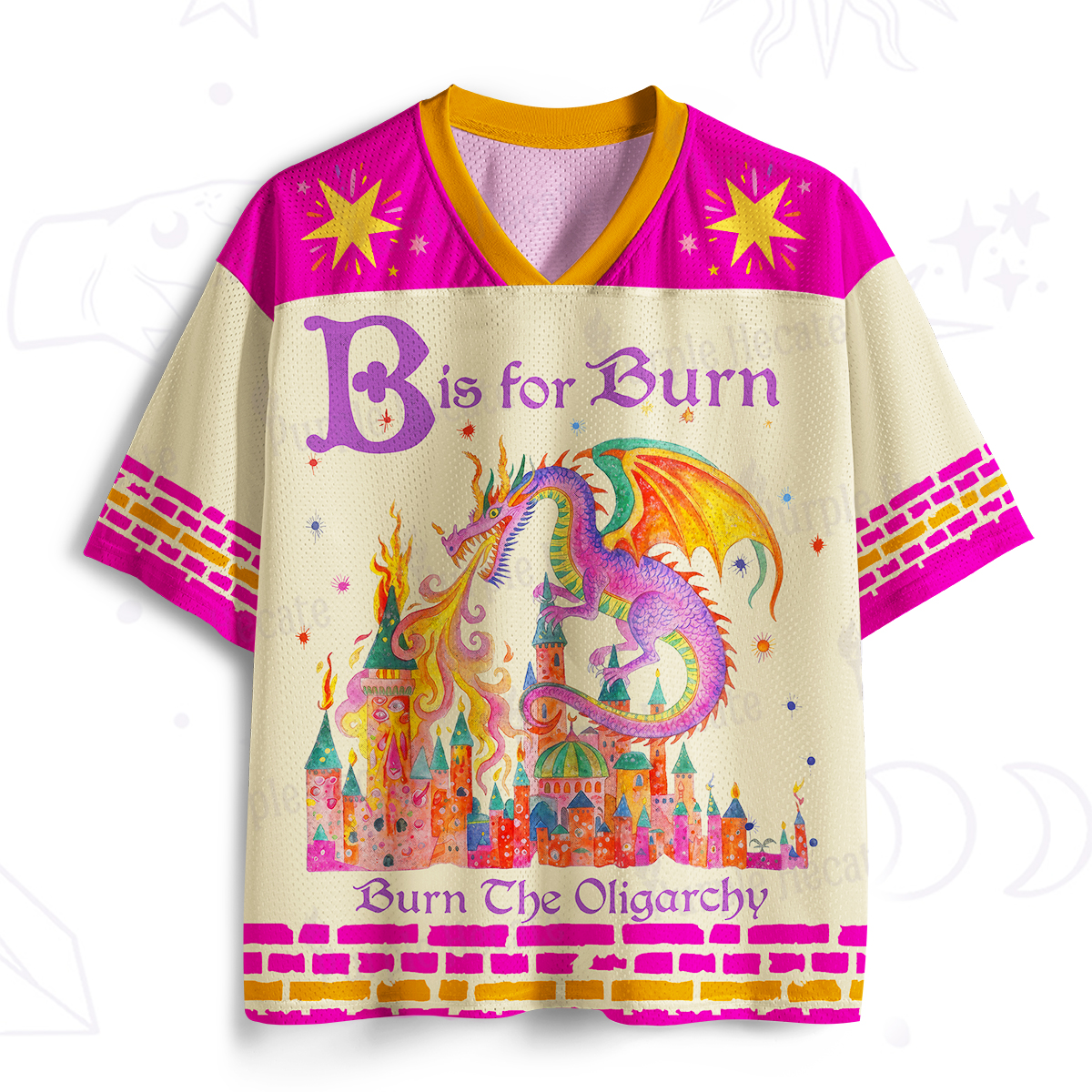 Purplehecate Burn The Oligarchy Mesh Jersey