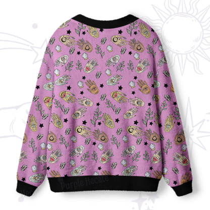 Purplehecate Helping Hands Ugly Cardigan Sweaters