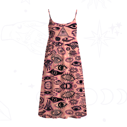 [Copy]Purplehecate Mystic Mermaid Lagoon Spaghetti Strap Midi Dress