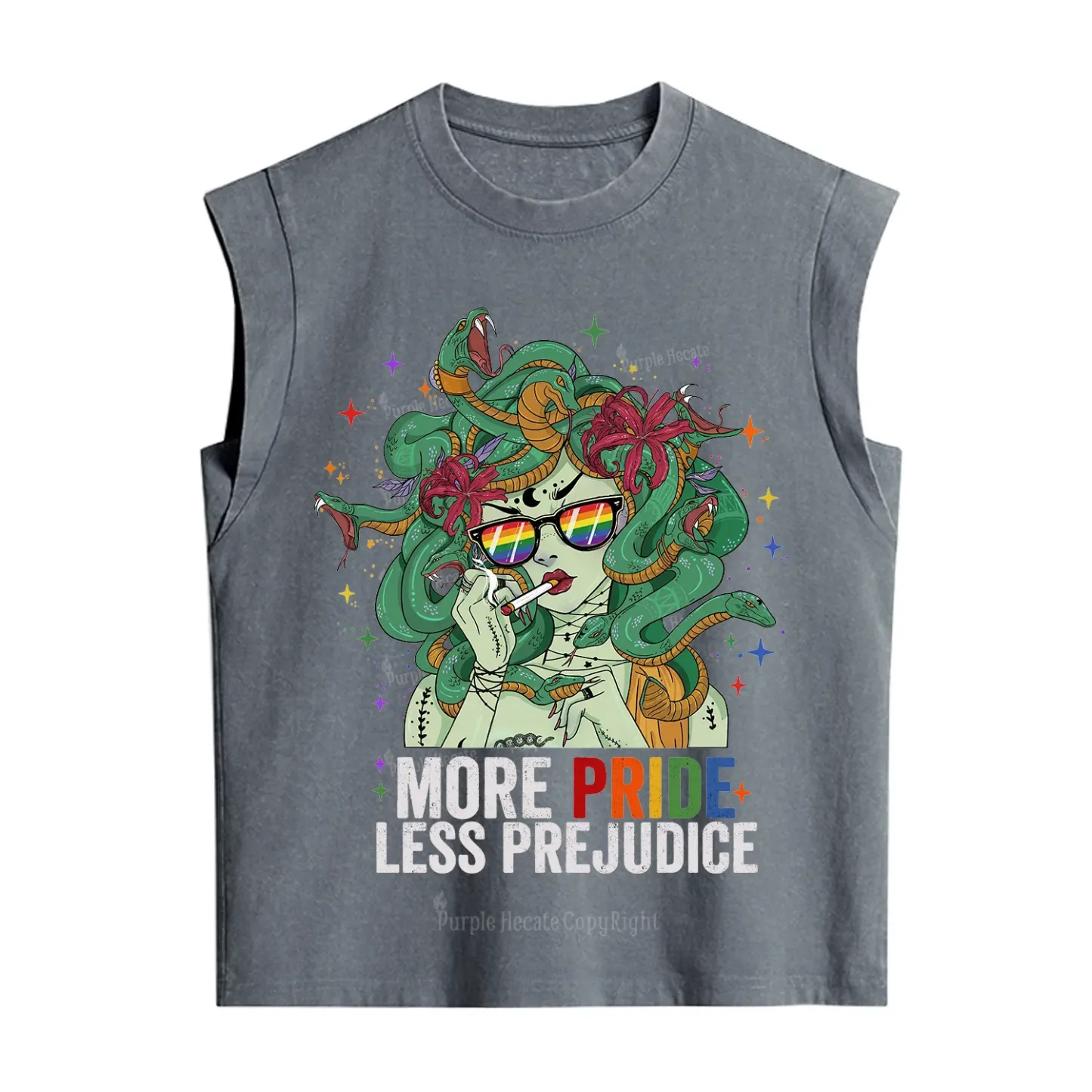 Purplehecate More Pride Less Prejudice Medusa Vintage Washed Tank