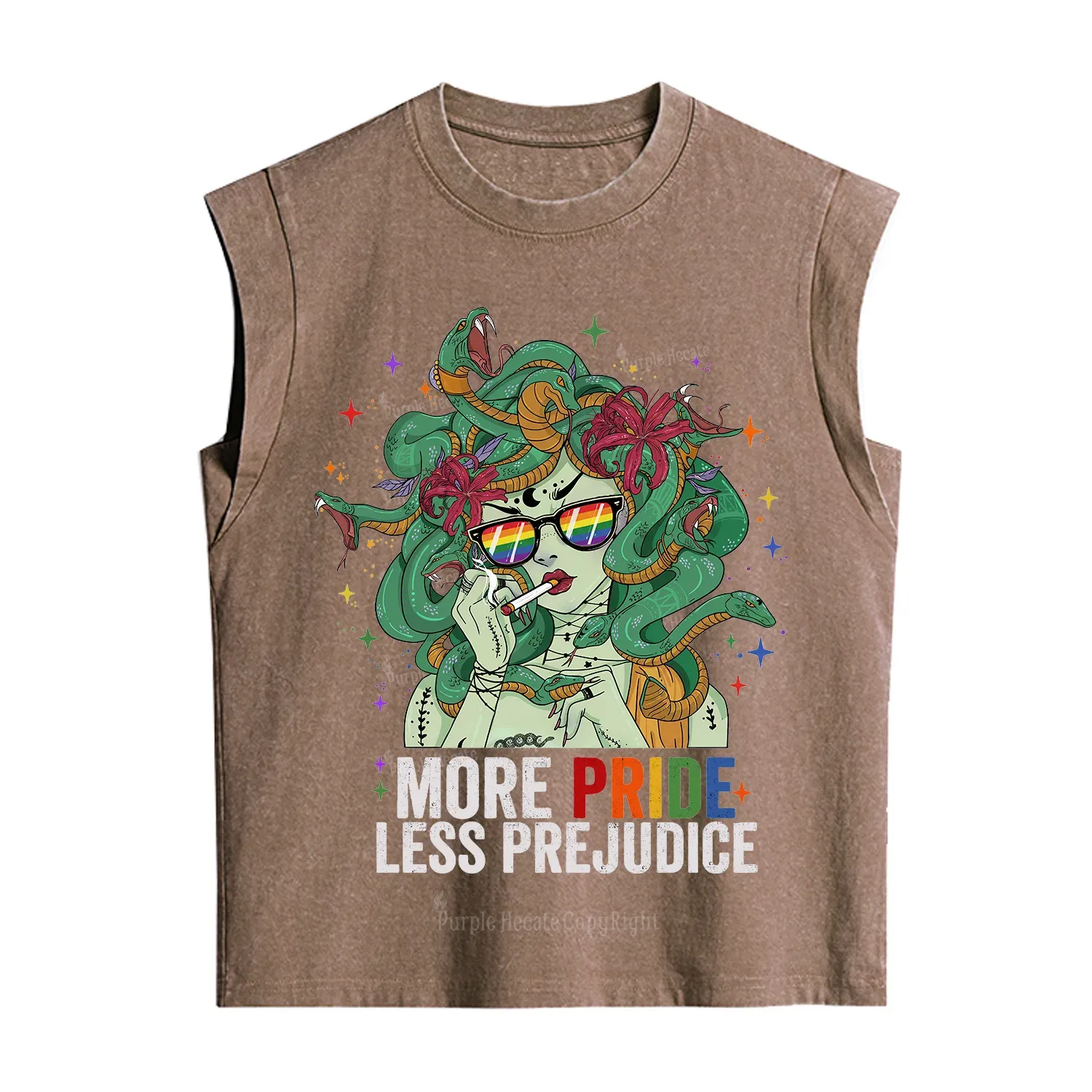 Purplehecate More Pride Less Prejudice Medusa Vintage Washed Tank