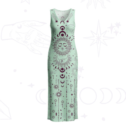 Purplehecate Lunar Eclipse Crochet Knit Maxi Dress