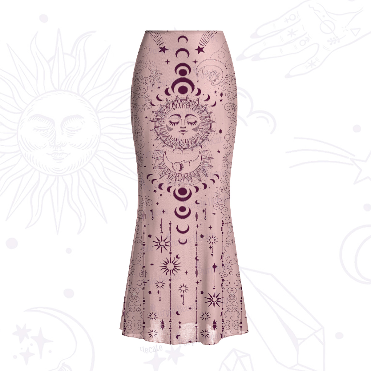 Purplehecate Lunar Eclipse Mesh Mermaid Hem Skirt