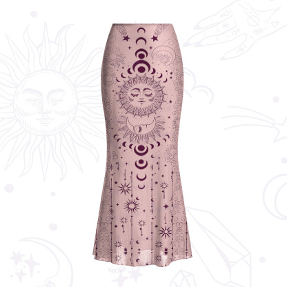 Purplehecate Lunar Eclipse Mesh Mermaid Hem Skirt