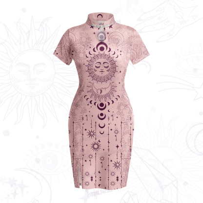 Purplehecate Lunar Eclipse Velvet Bodycon Dress