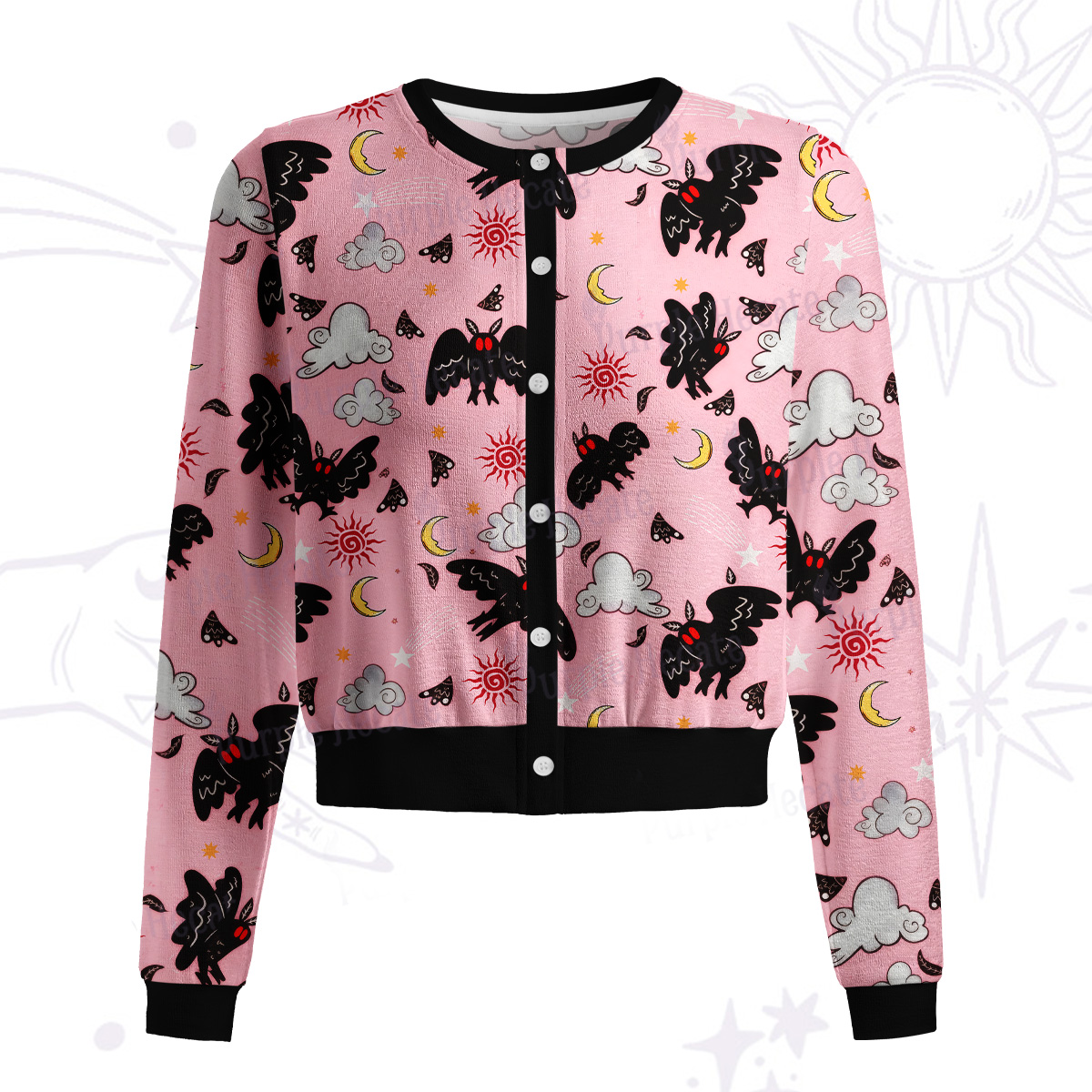 Purplehecate Cryptid Mothman Knit Cardigan