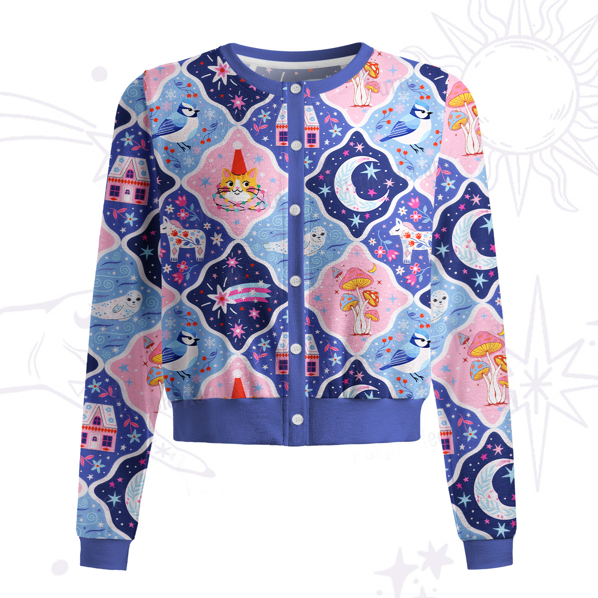 Purplehecate Dreamy Moonlight Fairy Tale Knit Cardigan