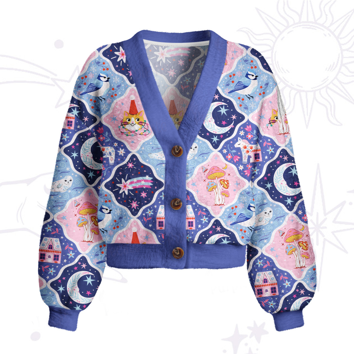 Purplehecate Dreamy Moonlight Fairy Tale Cardigan Sweaters