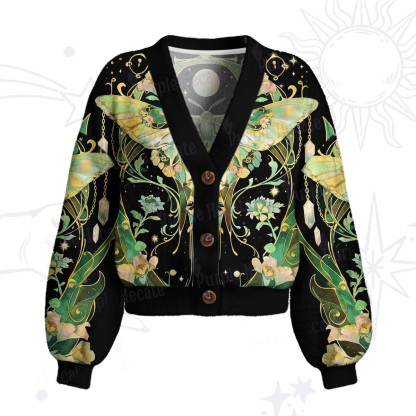 Purplehecate Moon Moth Rave Cardigan Sweaters