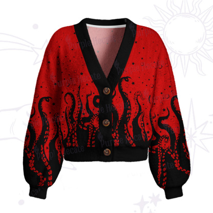 Purplehecate Tentacles of the Deep Cardigan Sweaters