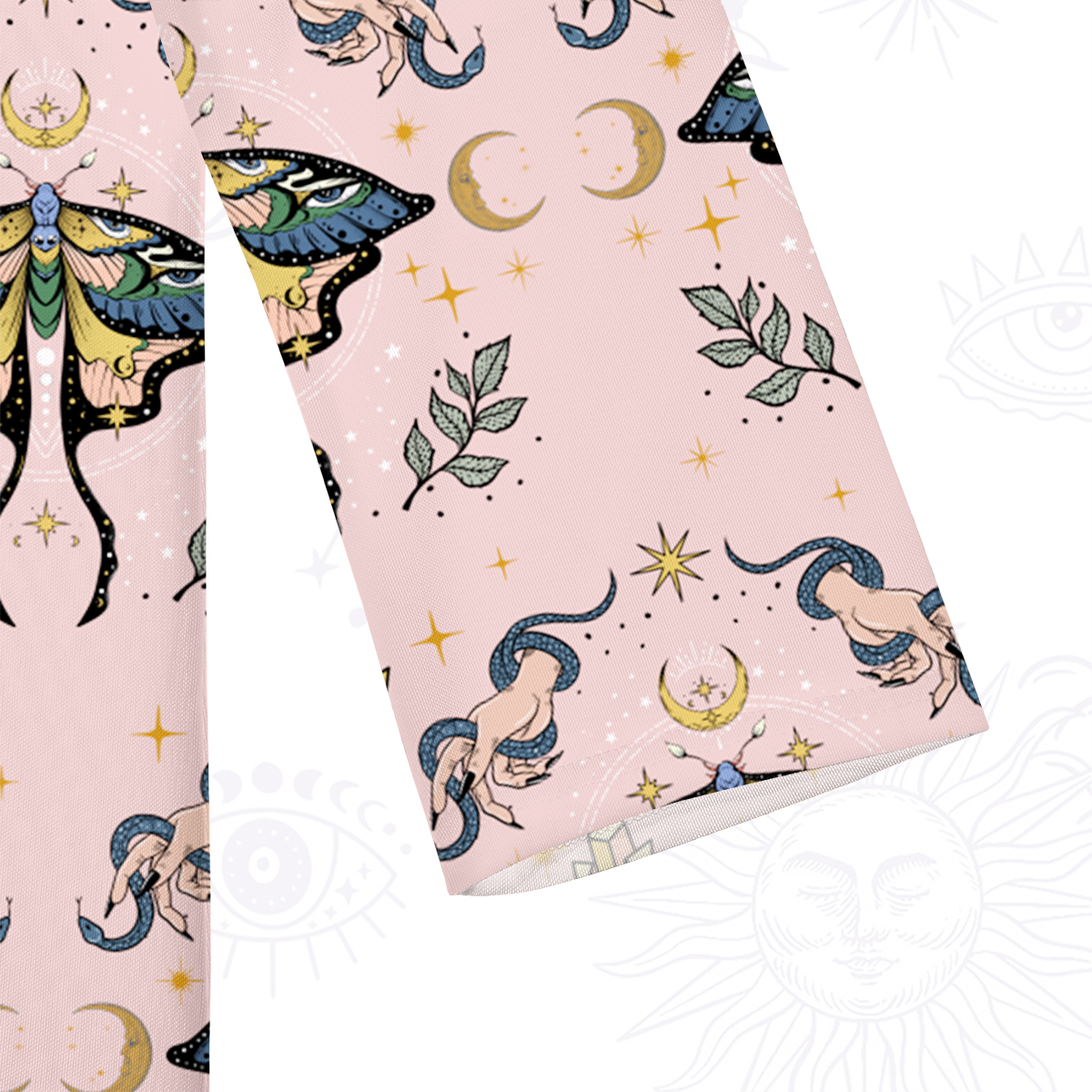 Purplehecate Mystical Moth Beachwear Cover-Up Dress