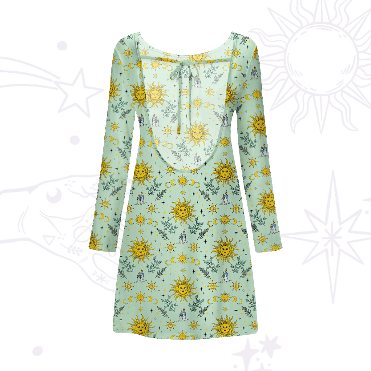 Purplehecate Magic Sun Beachwear Cover-Up Dress