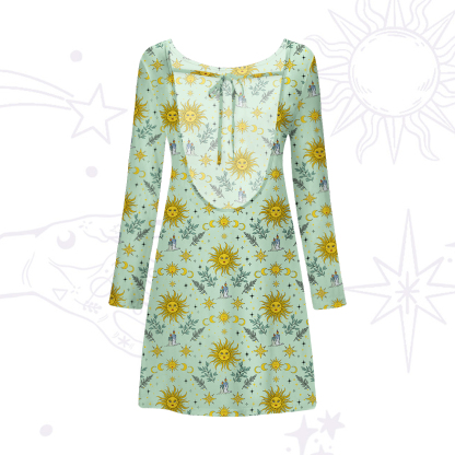 Purplehecate Magic Sun Beachwear Cover-Up Dress