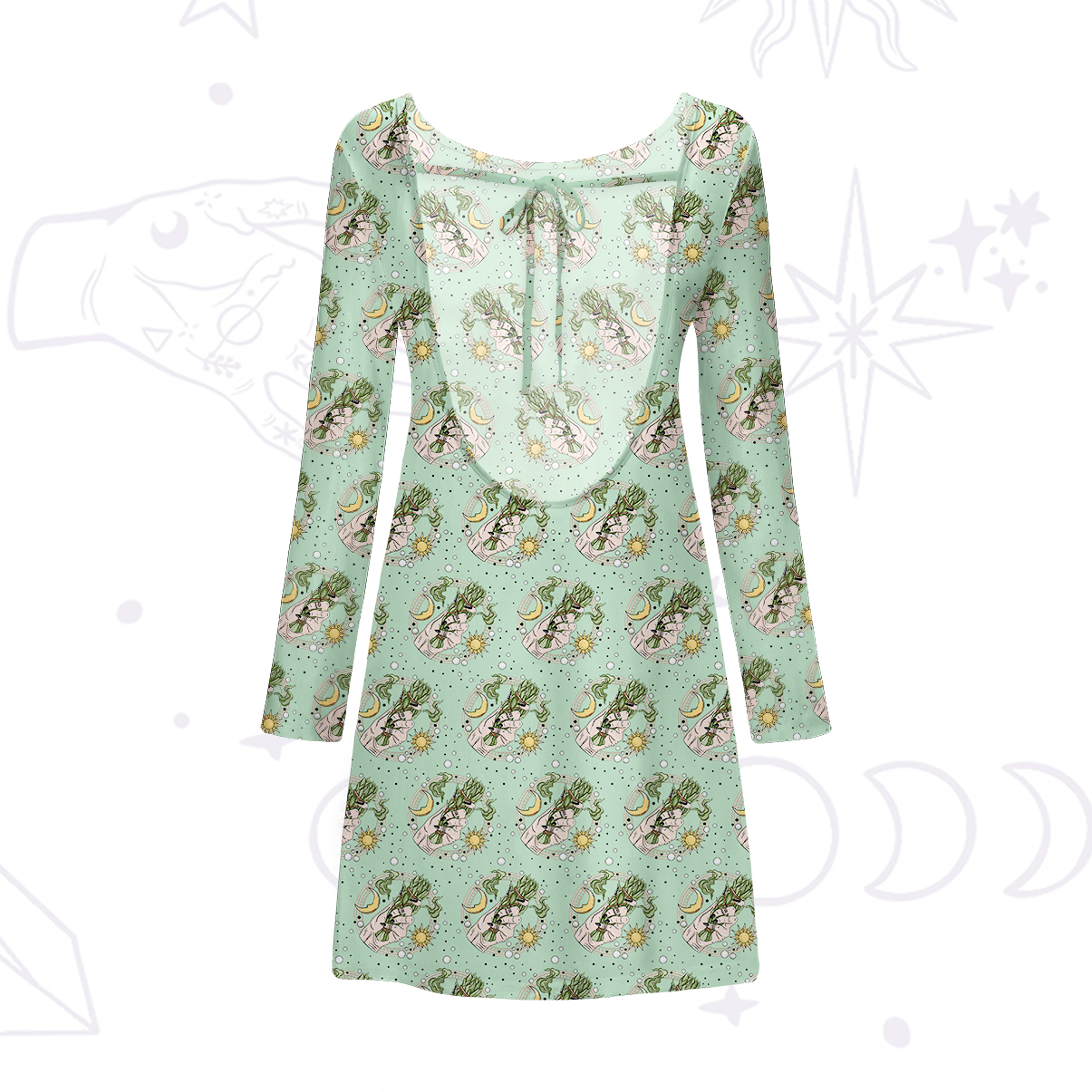 Purplehecate Go Sage Yourself Beachwear Cover-Up Dress