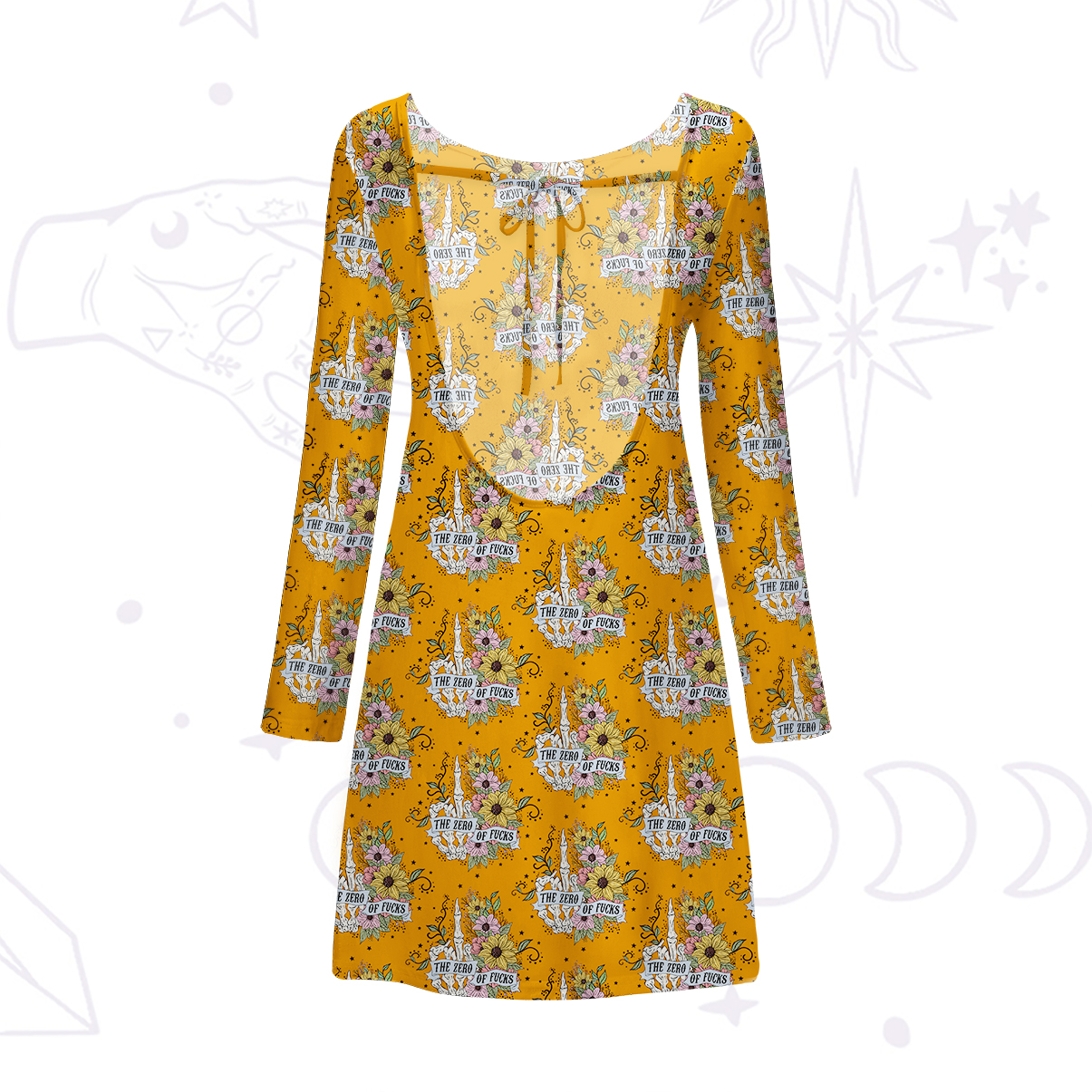 Purplehecate The Zero Of Fucks Beachwear Cover-Up Dress