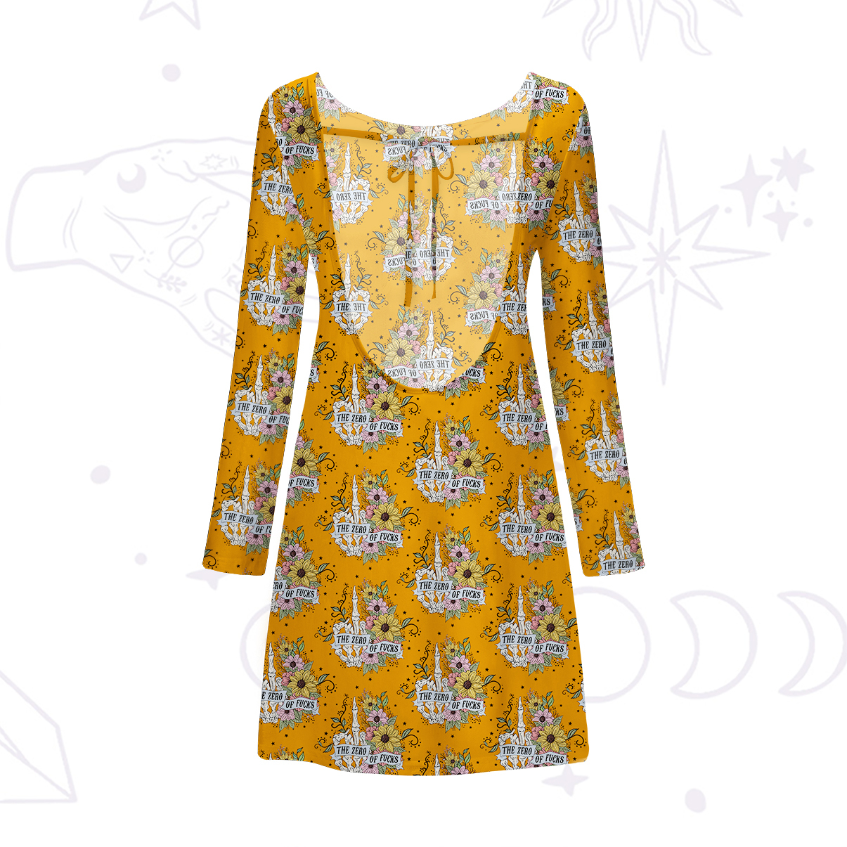 Purplehecate The Zero Of Fucks Beachwear Cover-Up Dress