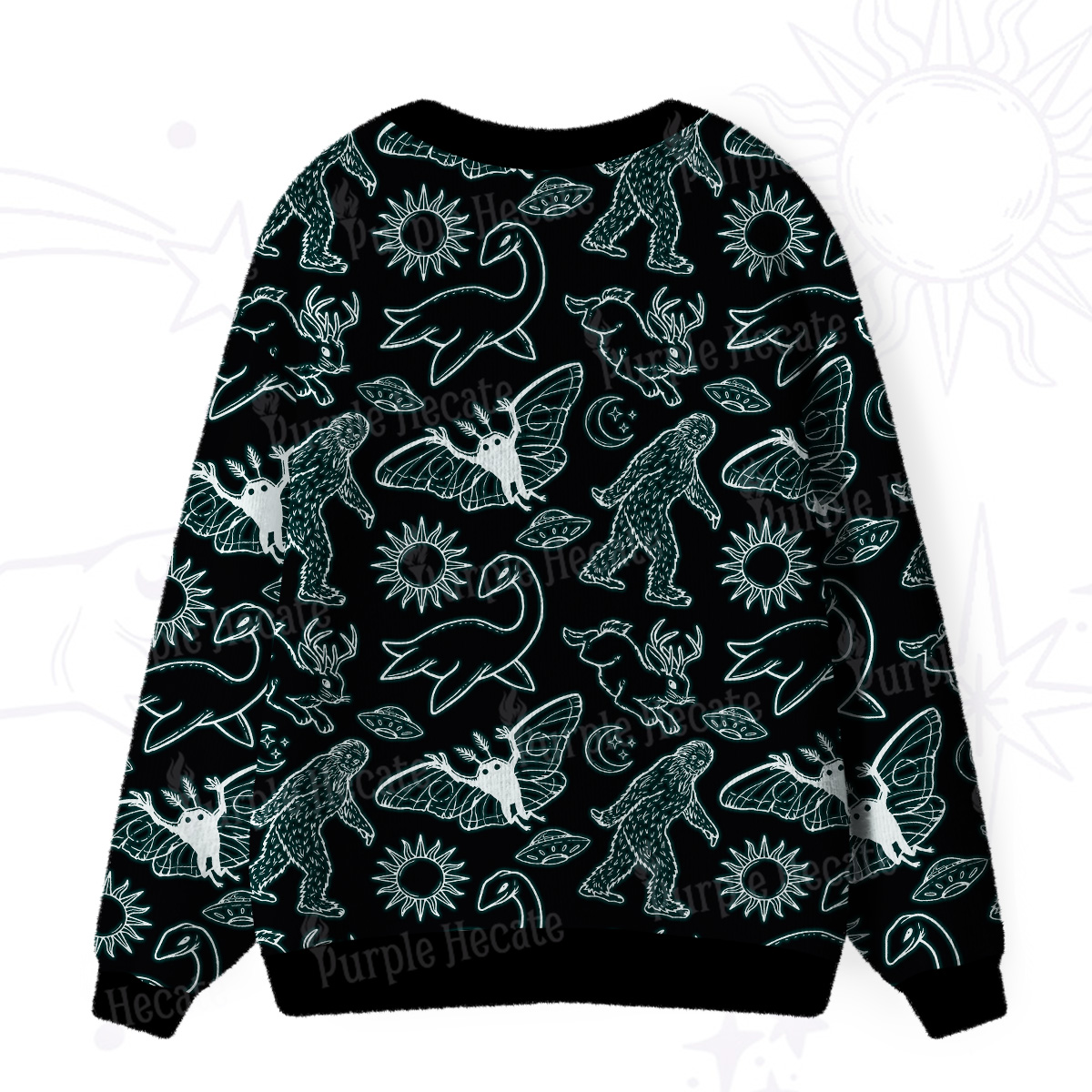 Purplehecate Cryptid Ugly Cardigan Sweaters