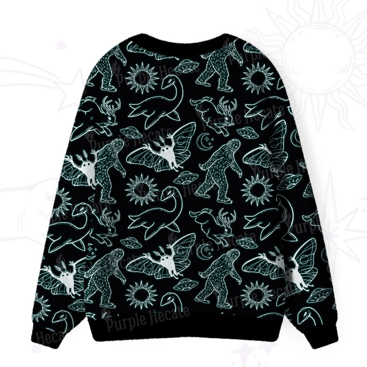 Purplehecate Cryptid Ugly Cardigan Sweaters