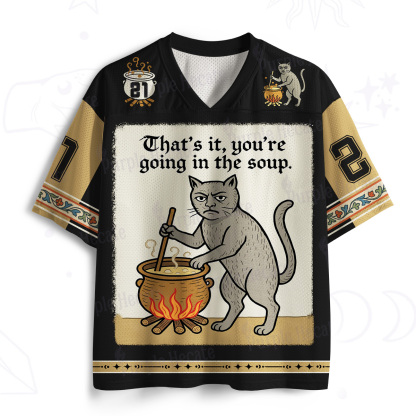 Purplehecate That's It You're Going in the Soup Mesh Jersey