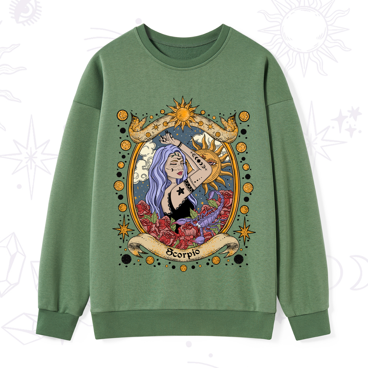Purplehecate Scorpio Radiance Zodiac Sweatshirt