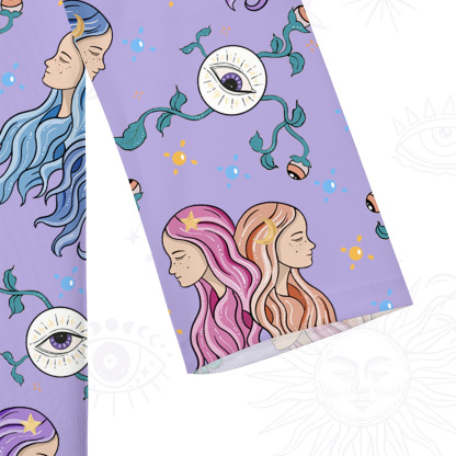 Purplehecate Gemini Spirit Zodiac Beachwear Cover-Up Dress