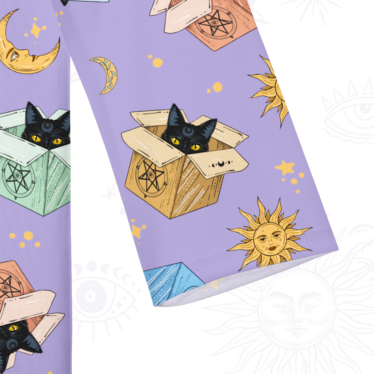 Purplehecate Magical Black Cat Beachwear Cover-Up Dress