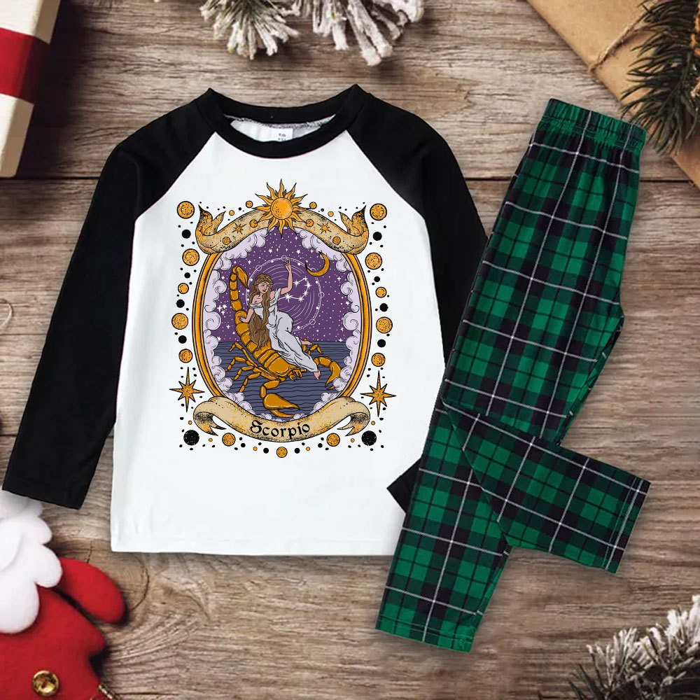 Purplehecate Celestial Scorpio Zodiac Christmas Pajamas