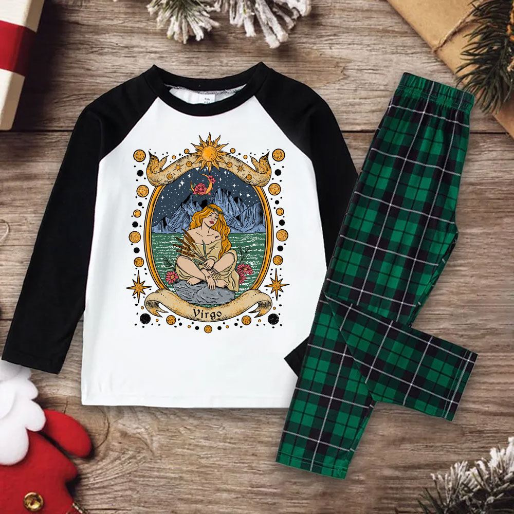 Purplehecate Celestial Virgo Zodiac Christmas Pajamas
