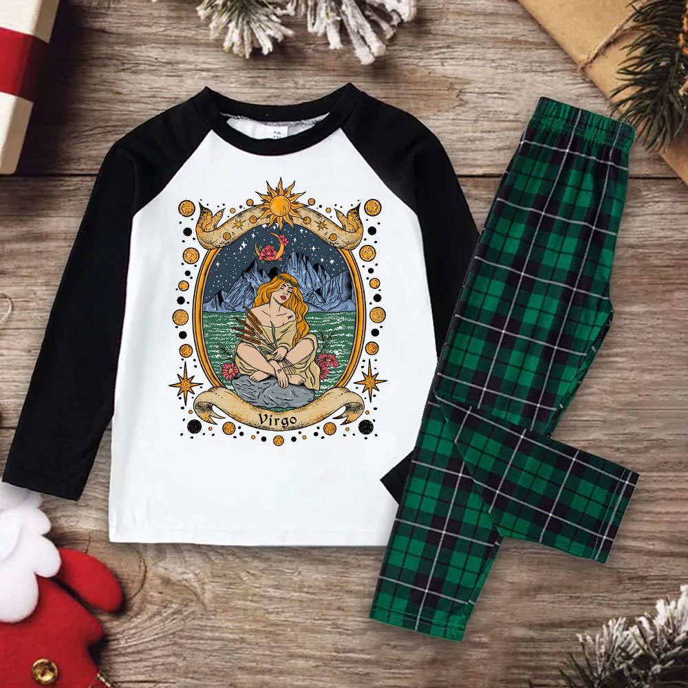 Purplehecate Celestial Virgo Zodiac Christmas Pajamas