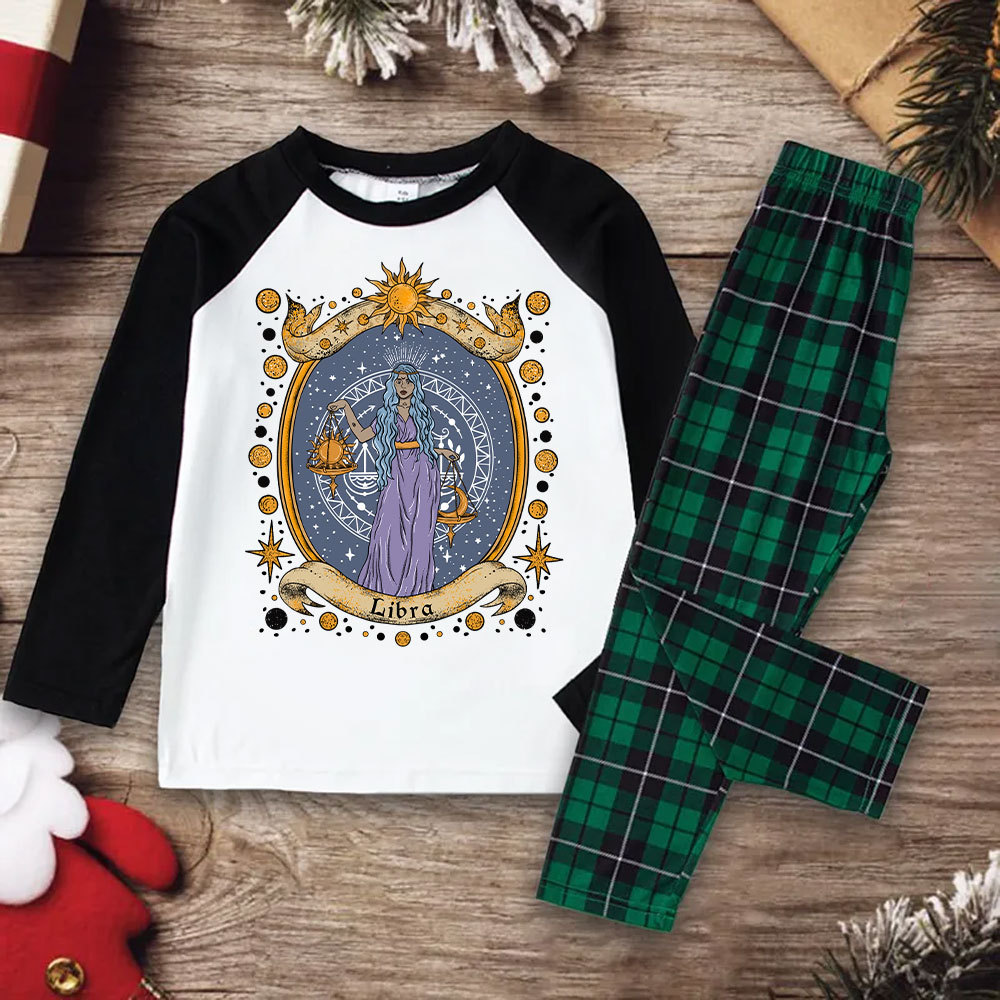 Purplehecate Celestial Libra Zodiac Christmas Pajamas