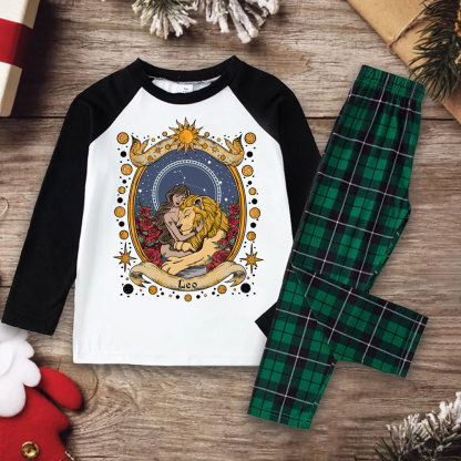 Purplehecate Celestial Leo Zodiac Christmas Pajamas