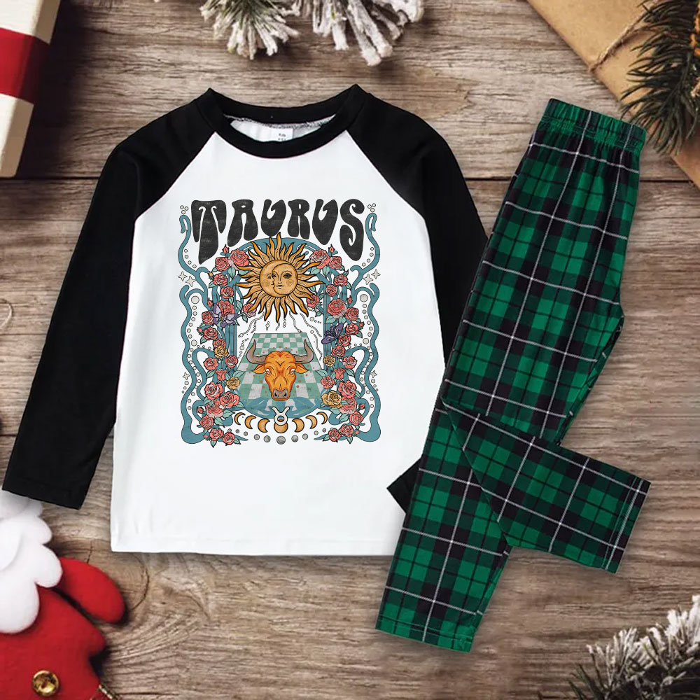 Purplehecate Taurus Spirit Zodiac Christmas Pajamas