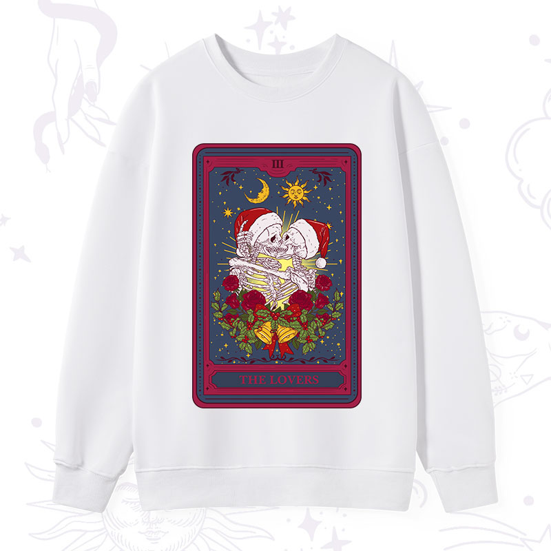 Purplehecate Christmas The Lovers Tarot Sweatshirt